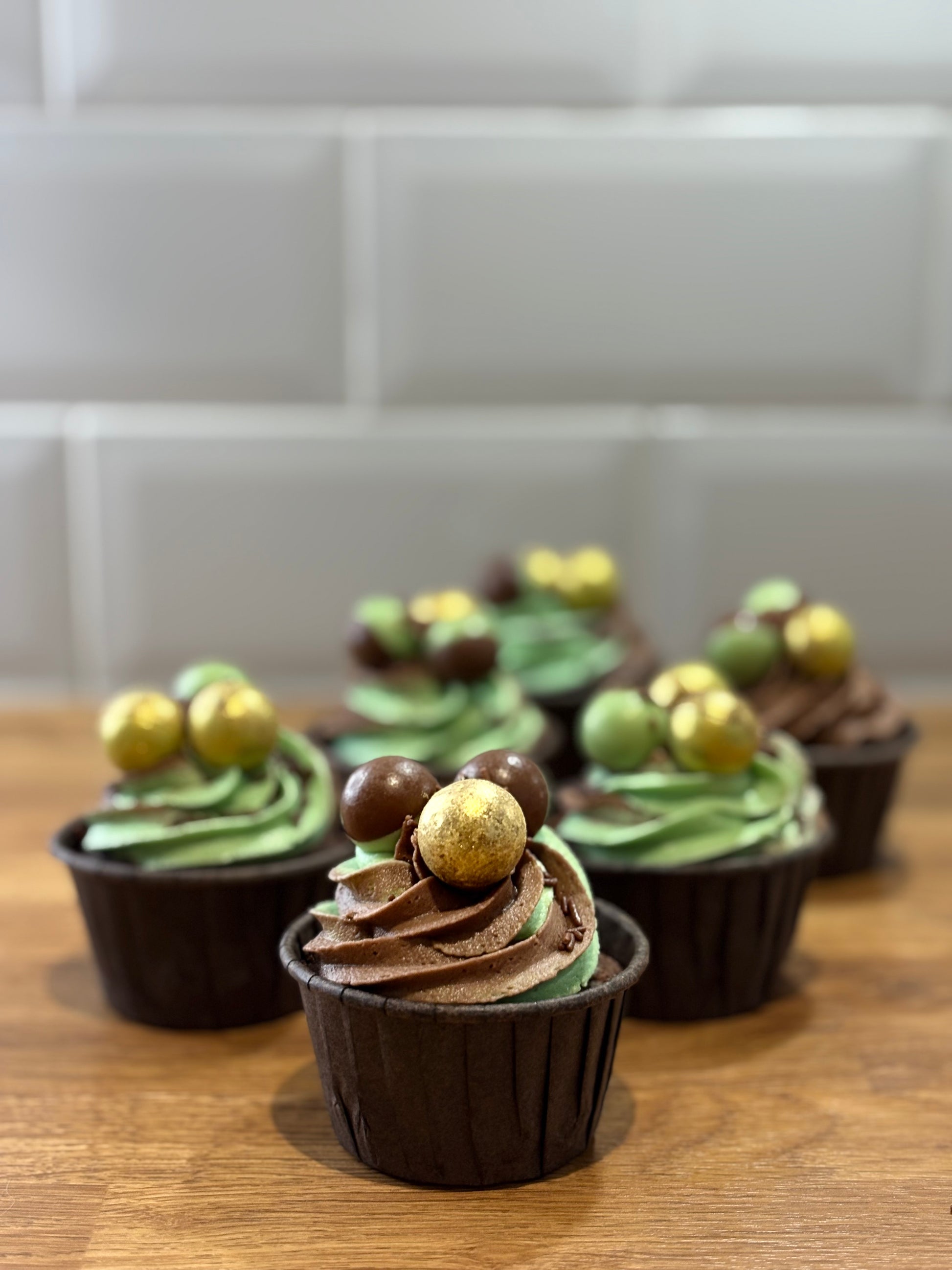Mint Aero Cupcakes