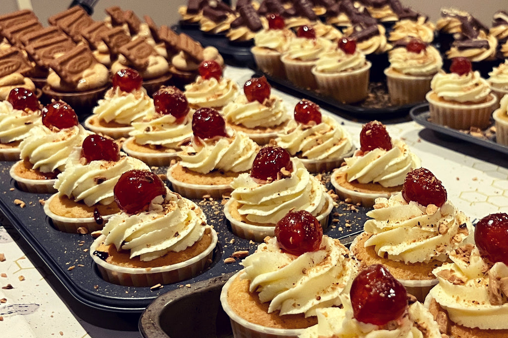 Cherry Bakewell Cupcakes