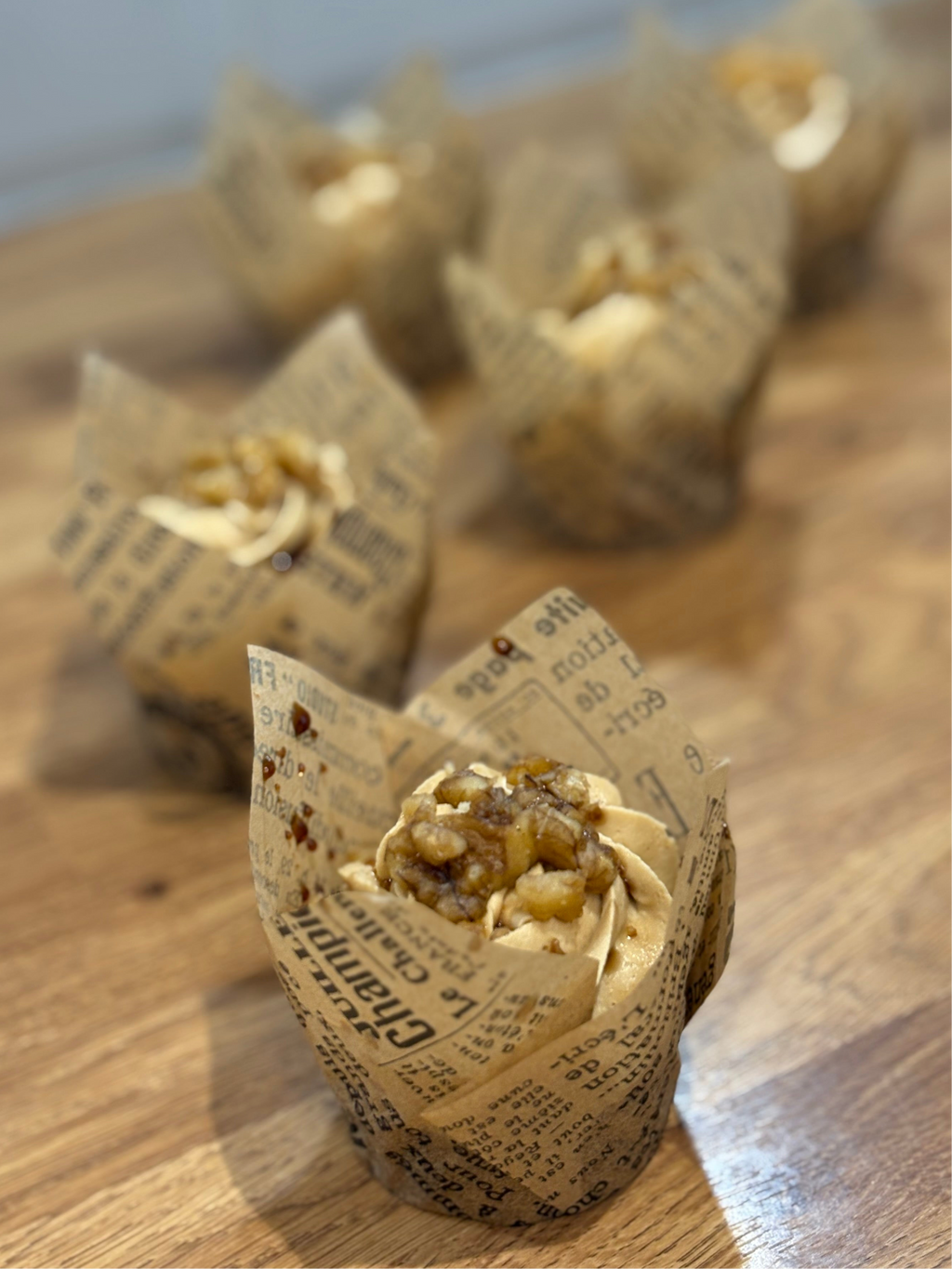 Coffee and Walnut Cupcakes