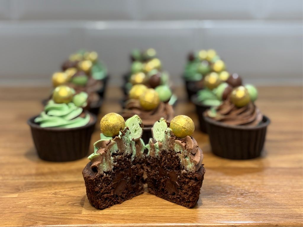 Mint Aero Cupcakes
